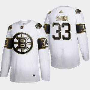 Herren Boston Bruins Eishockey Trikot Zdeno Chara #33 Golden Edition Weiß Authentic